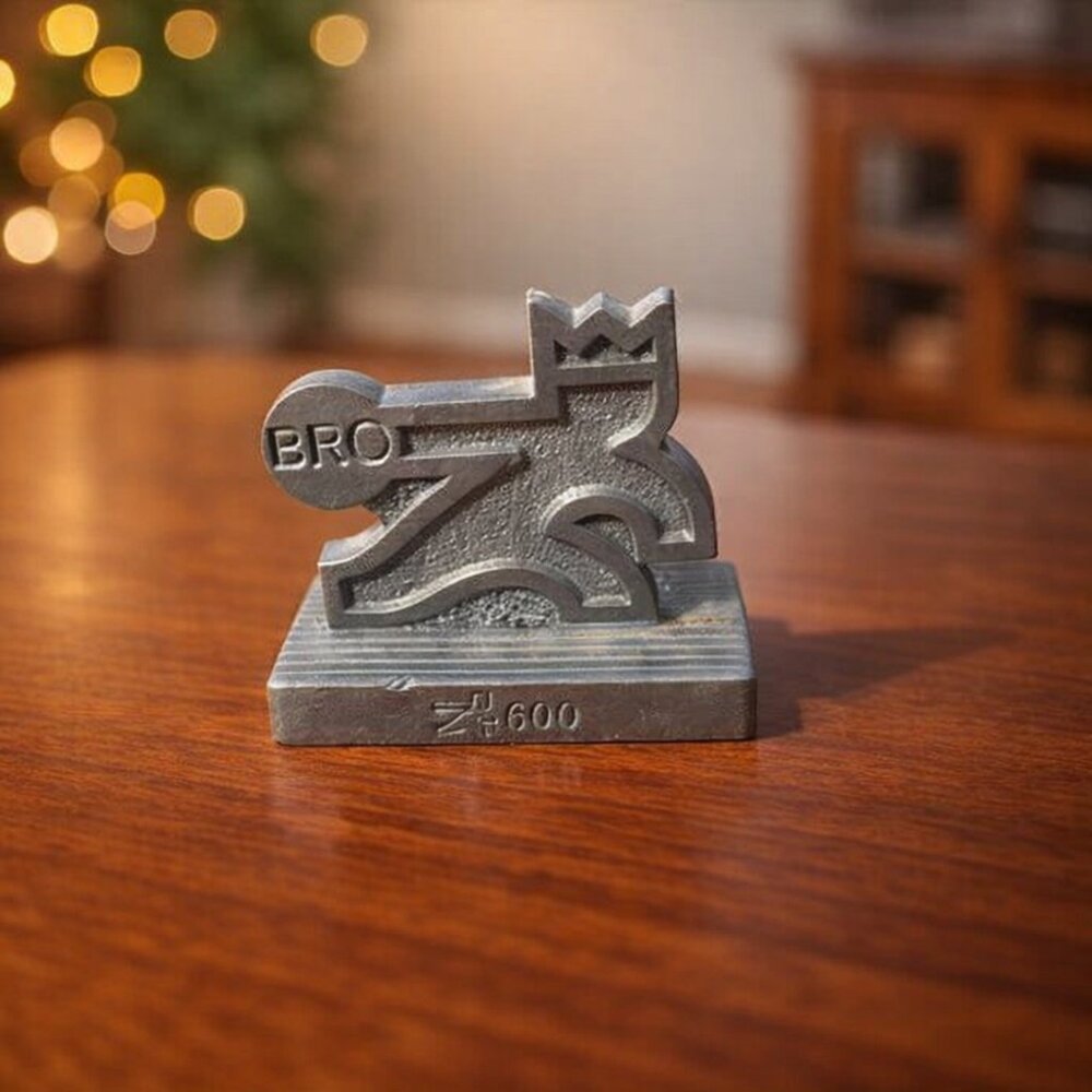 Pewter Lion Figurine BRC 2000 Small Desk Decor Collectible